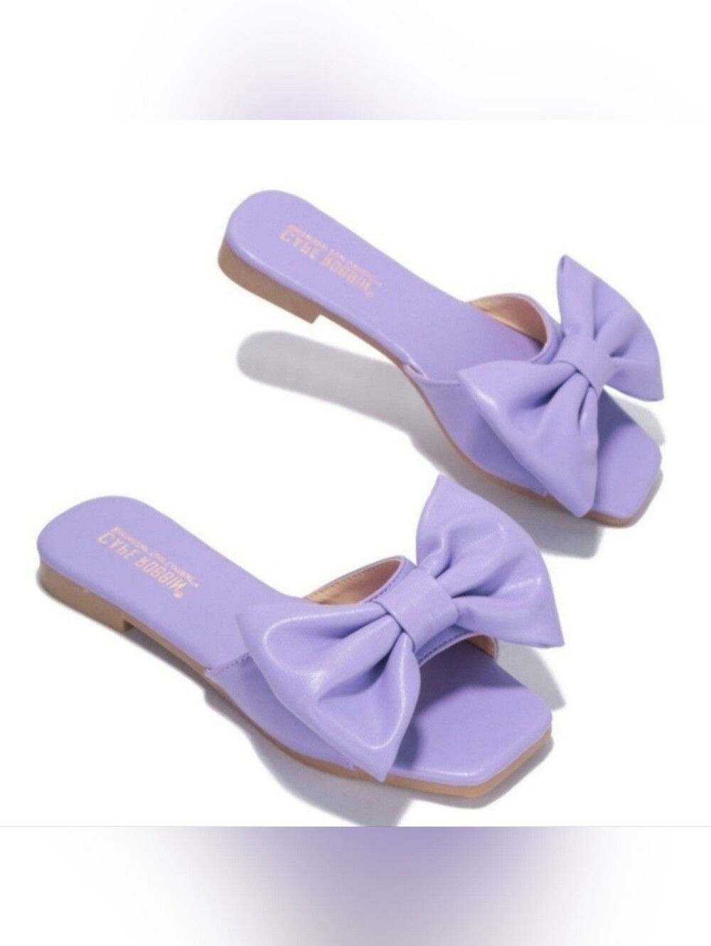 Light Purple Flat Bow Slides